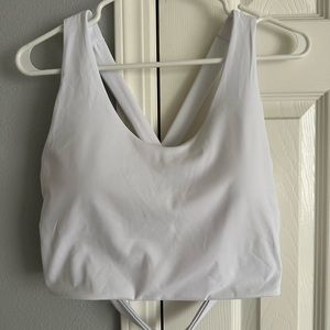 White sports bra